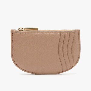 Cuyana Zip Cardholder in Cappucino